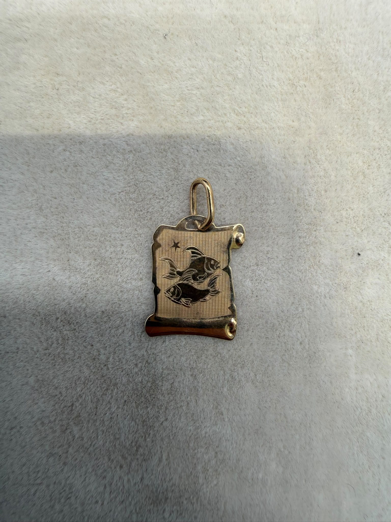 Fischanhänger 585 Gelbgold