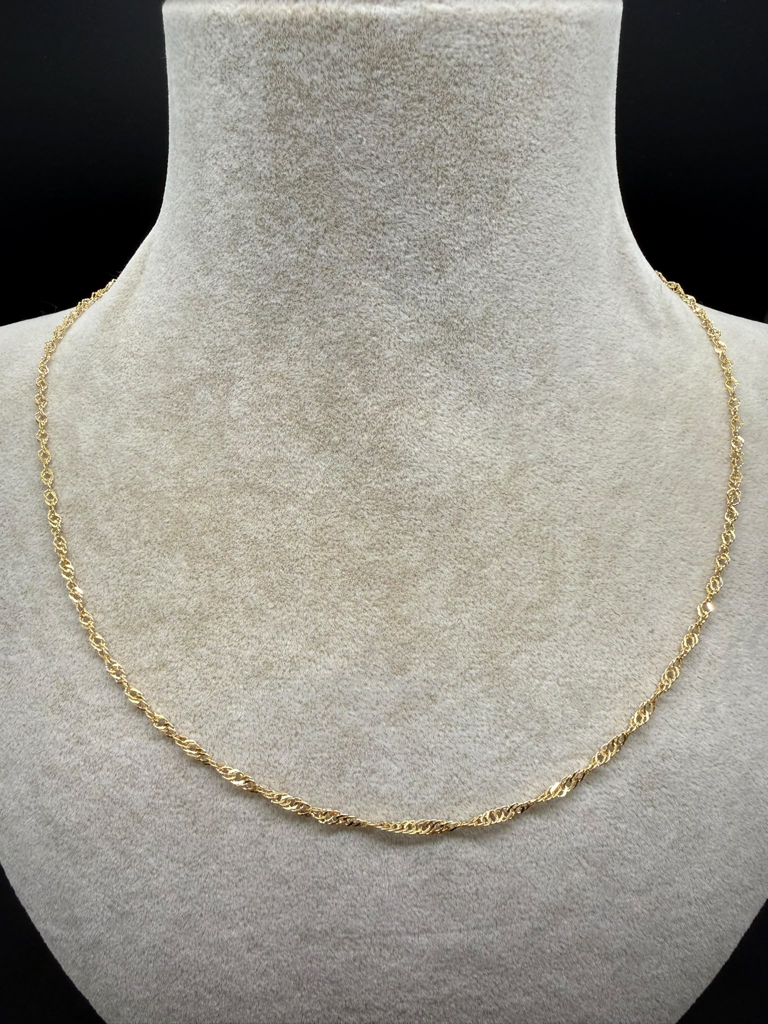 Zopfkette 585 Gelbgold